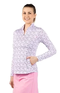 Wine Glasses Printed Quarter Zip