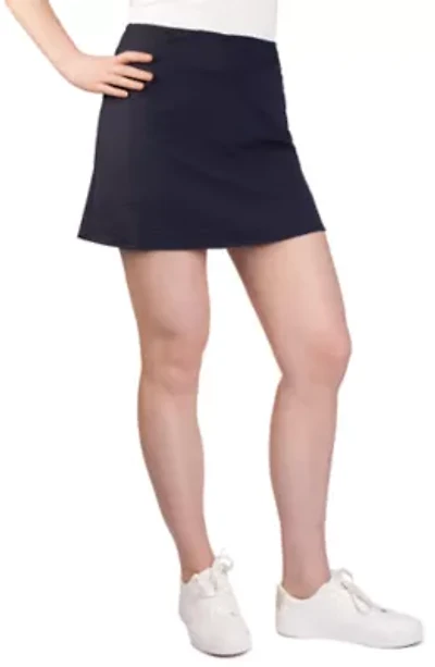 Solid Seeksucker Knit Skort