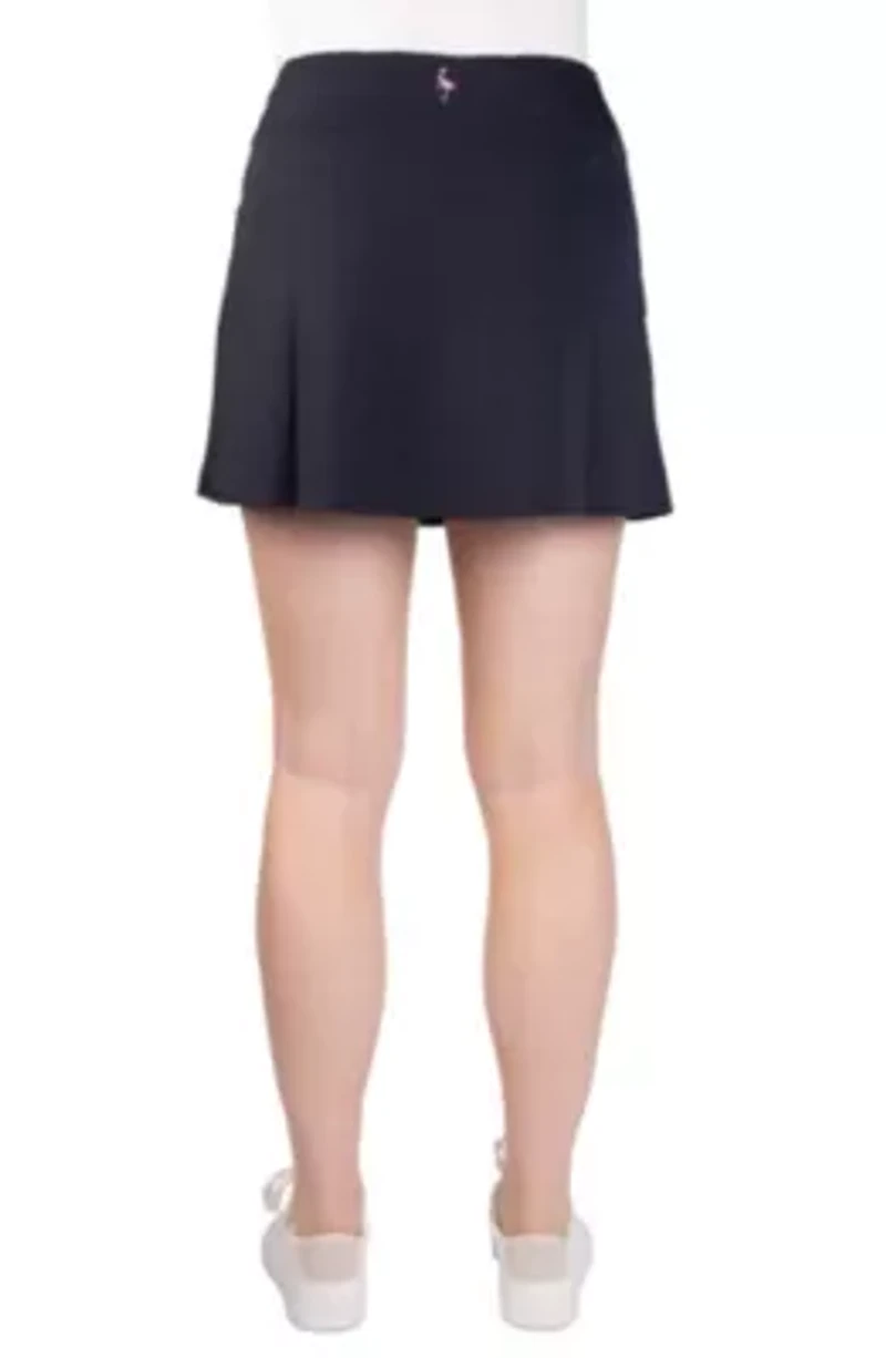 Solid Seeksucker Knit Skort