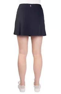 Solid Seeksucker Knit Skort