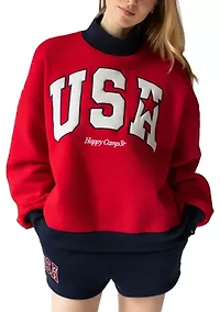 Women's USA Mockneck Sweatshirt