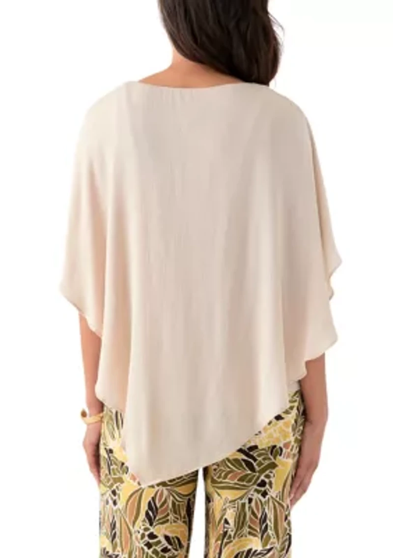 Women's Knit Overlay Top