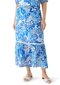 Women's Print Maxi Skirt