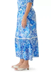 Women's Print Maxi Skirt