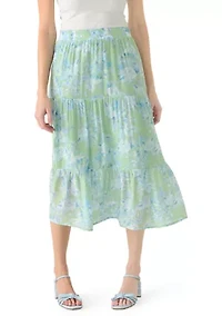 Women's Midi Printed Skirt