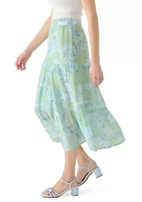 Women's Midi Printed Skirt