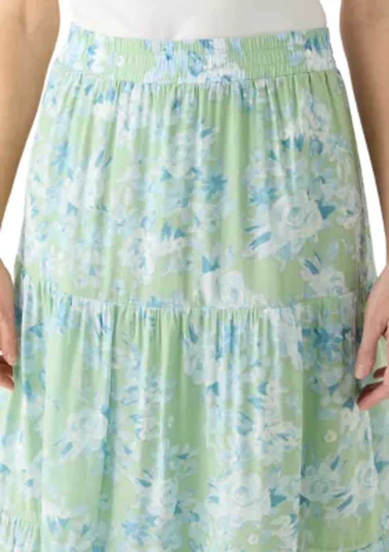 Women's Midi Printed Skirt