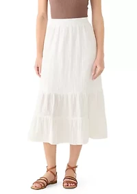 Women's Tiered Midi Skirt