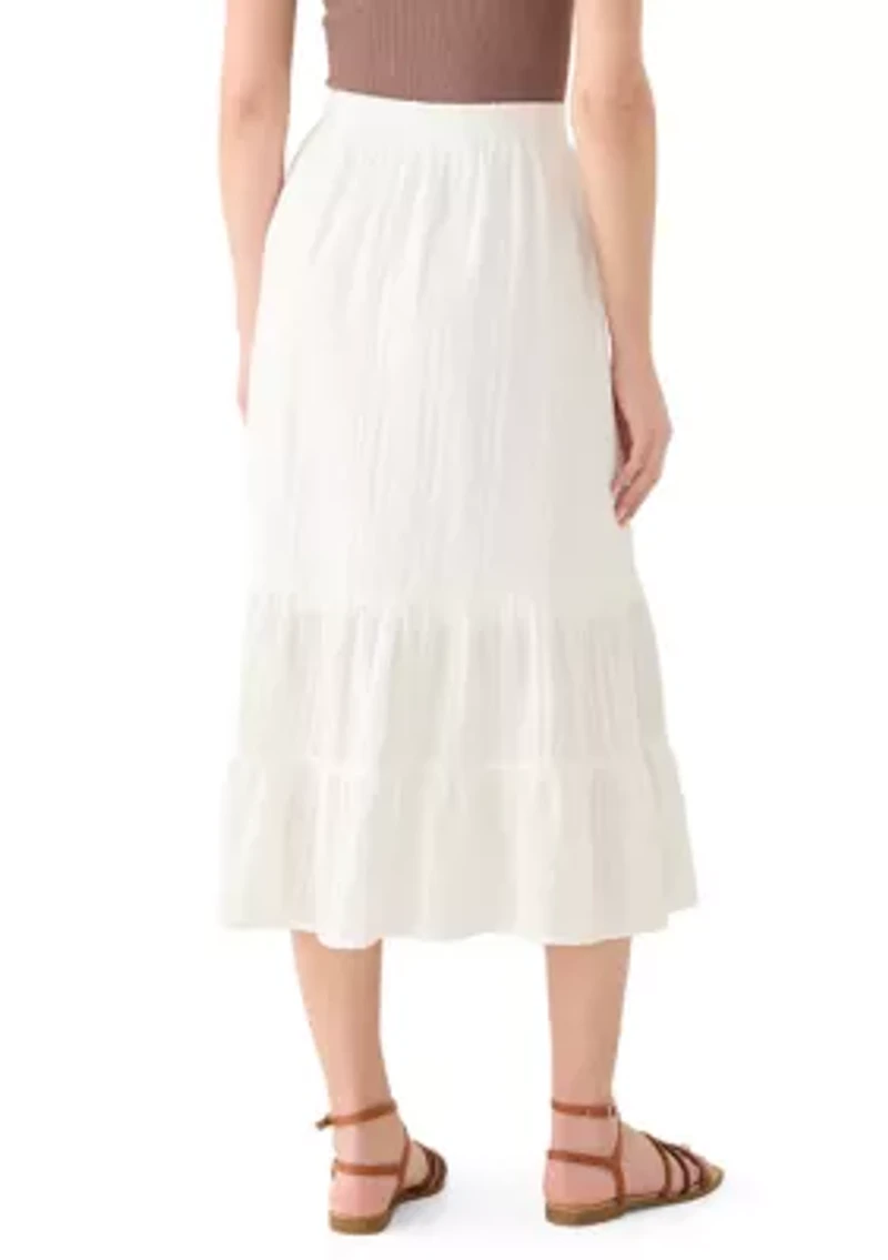 Women's Tiered Midi Skirt