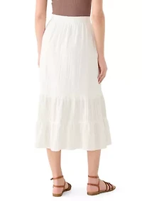 Women's Tiered Midi Skirt