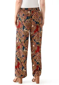 Women's Wide Leg Printed Pants