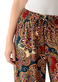 Women's Wide Leg Printed Pants