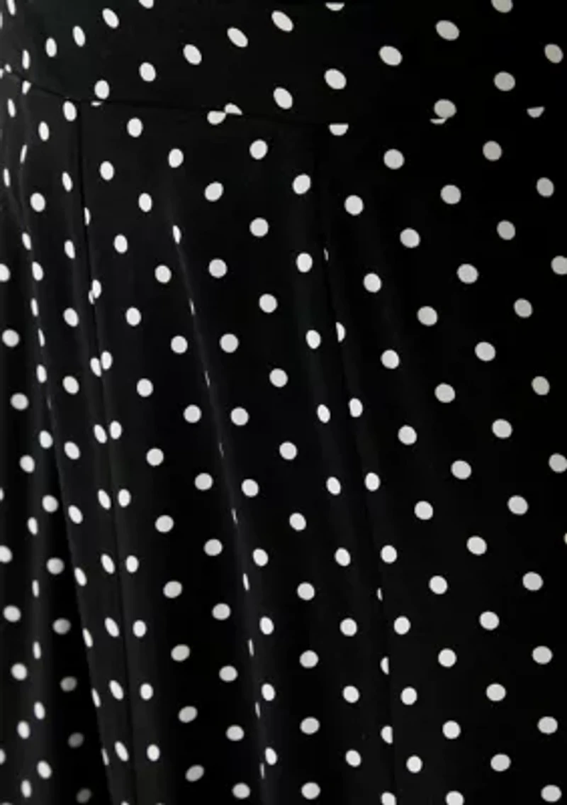 Women's Polka Dot Midi Skirt