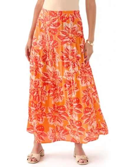 Women's Soft Printed Maxi Skirt