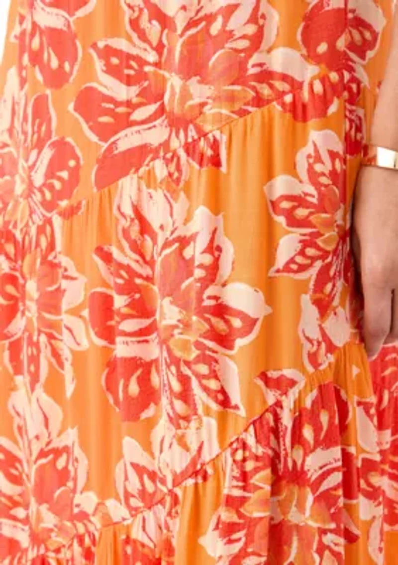 Women's Soft Printed Maxi Skirt