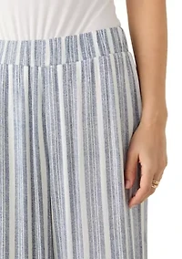 Women's Cropped Striped Pants