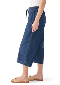 Women's Wide Leg Cropped Pants