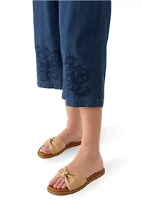 Women's Wide Leg Cropped Pants