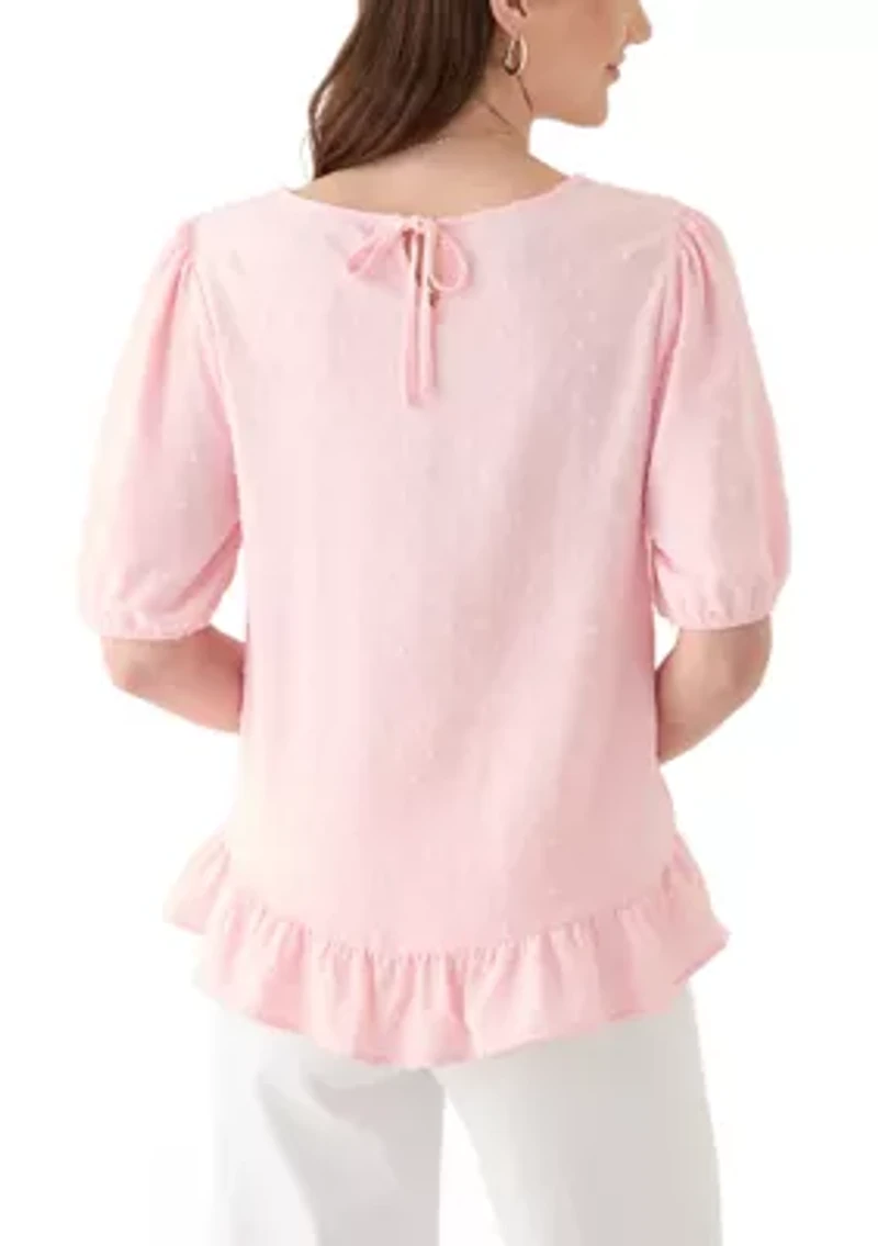 Women's Ruffle Trim Blouse