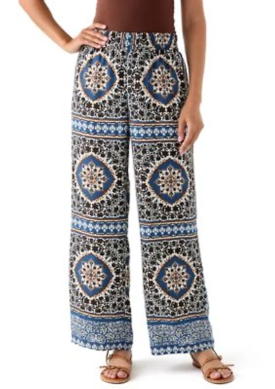 Women's Printed Wide Leg Drawstring Pants