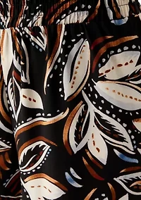 Women's Printed Wide Leg Drawstring Pants
