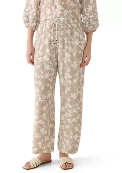 Women's Wide Leg Print Pants