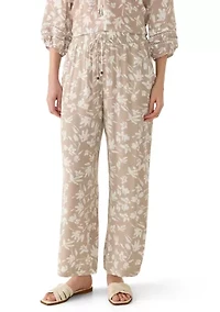 Women's Wide Leg Print Pants