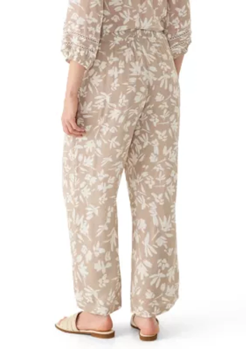 Women's Wide Leg Print Pants