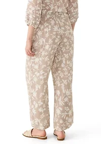 Women's Wide Leg Print Pants