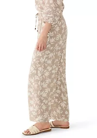 Women's Wide Leg Print Pants