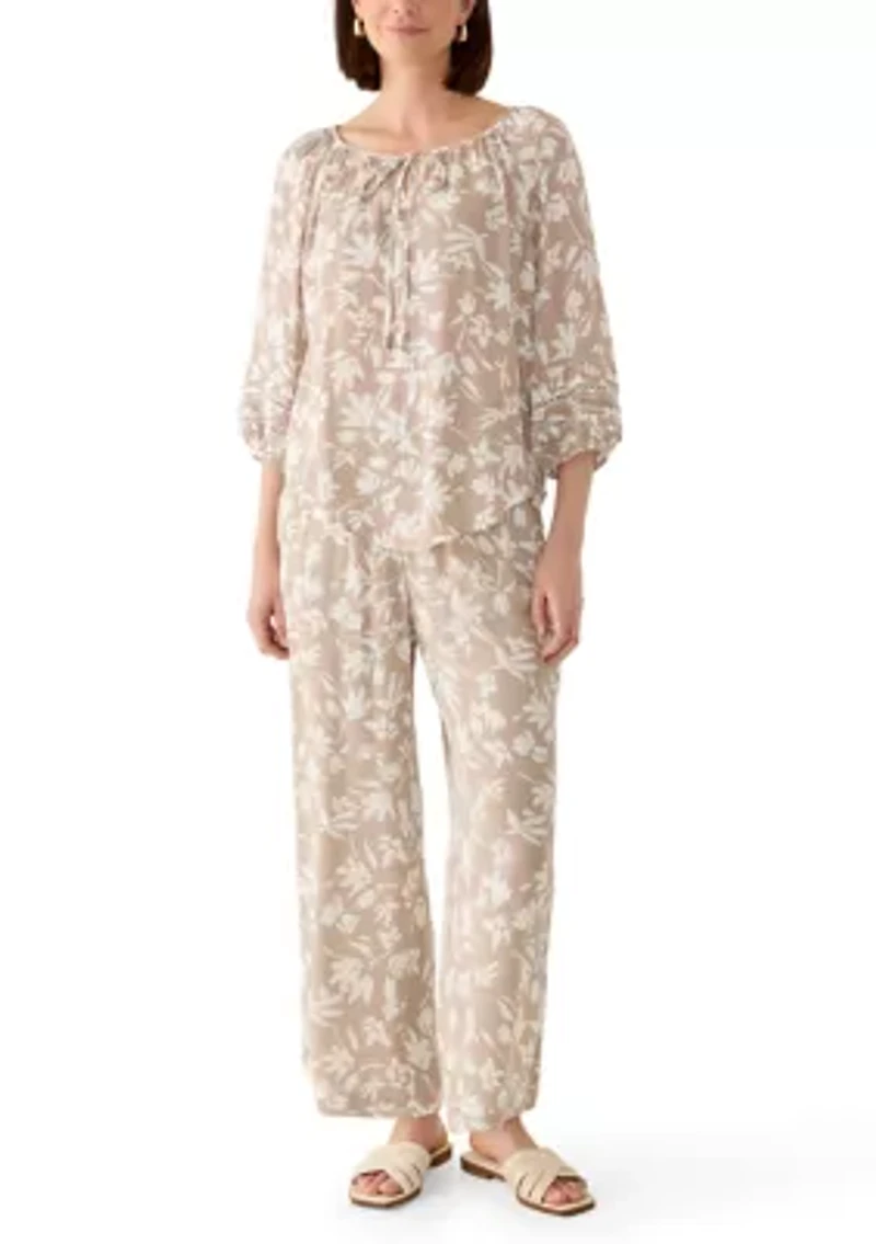 Women's Wide Leg Print Pants