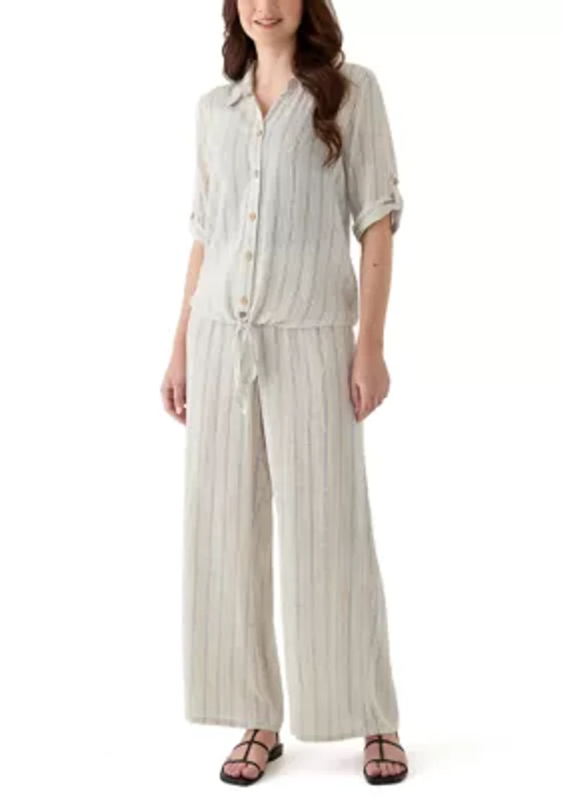 Women's Pull On Stripe Pants