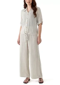 Women's Pull On Stripe Pants