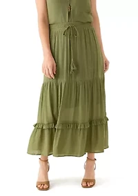 Women's Soft Tiered Maxi Skirt