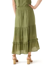 Women's Soft Tiered Maxi Skirt