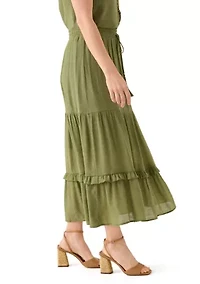 Women's Soft Tiered Maxi Skirt