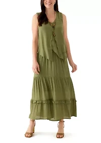 Women's Soft Tiered Maxi Skirt