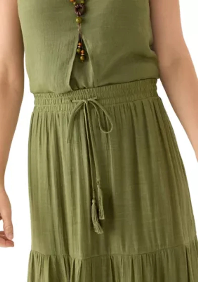 Women's Soft Tiered Maxi Skirt