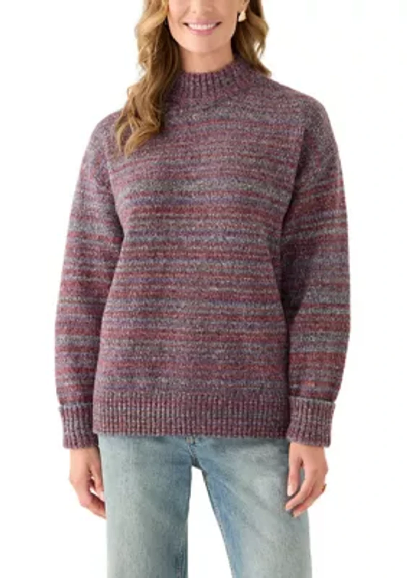 Women's Long Sleeve Mock Neck Sweater