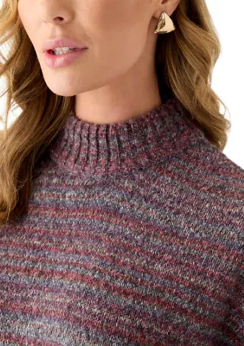 Women's Long Sleeve Mock Neck Sweater