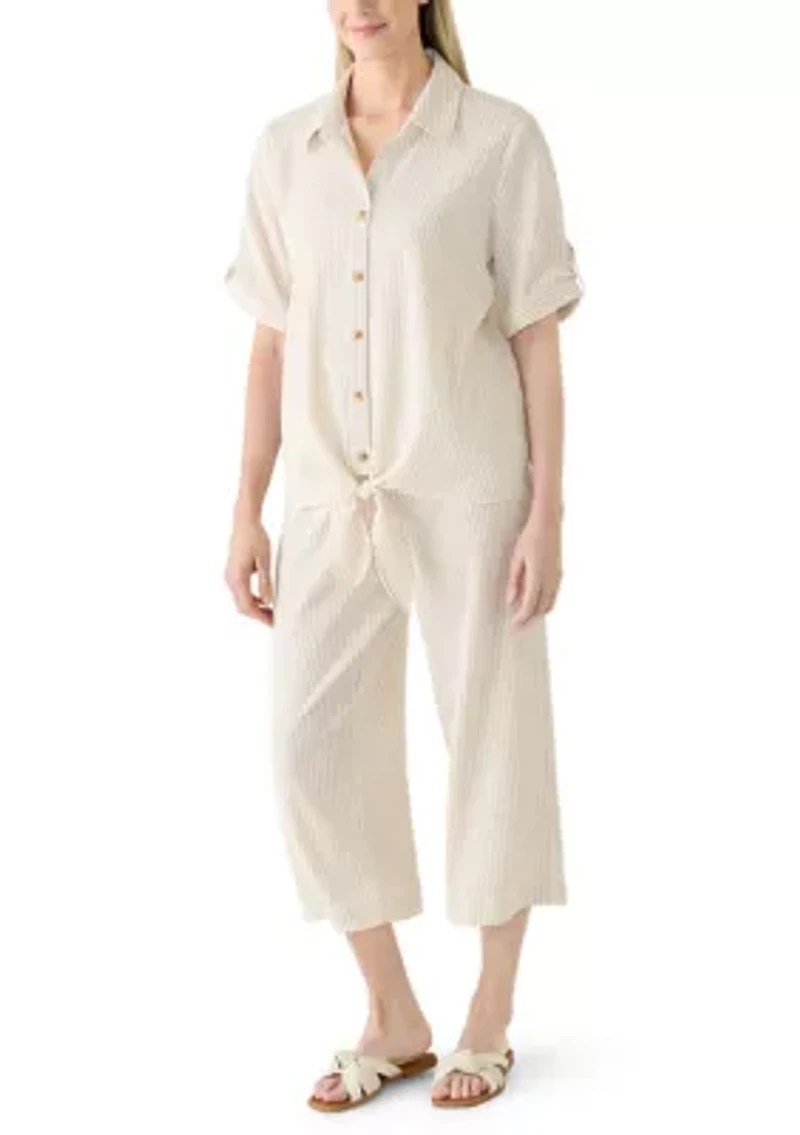 Women's Pull On Cropped Pants