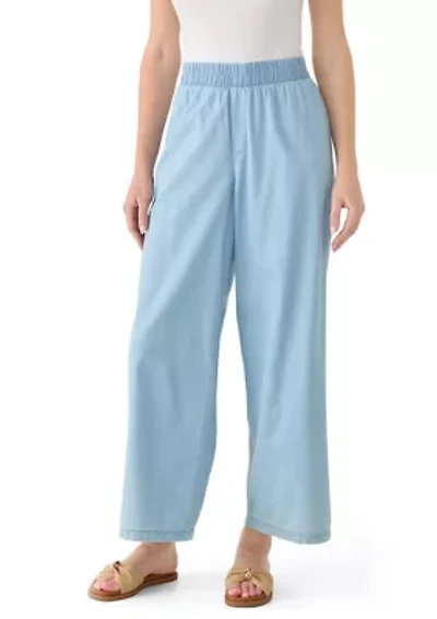 Women's Cropped Wide Leg Pants