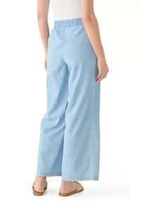 Women's Cropped Wide Leg Pants