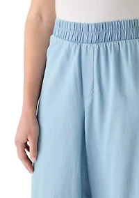 Women's Cropped Wide Leg Pants