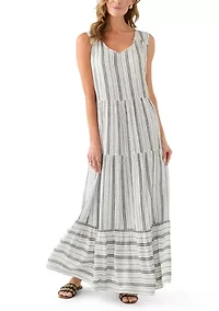 Women's Sleeveless Tiered Maxi Dress