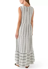 Women's Sleeveless Tiered Maxi Dress