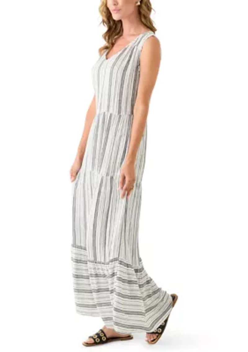 Women's Sleeveless Tiered Maxi Dress