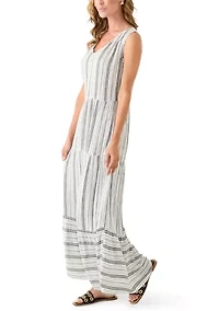 Women's Sleeveless Tiered Maxi Dress