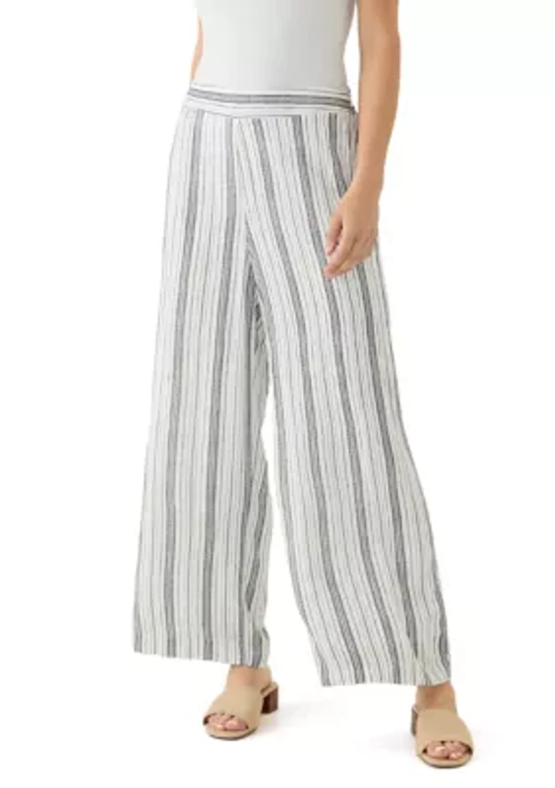 Women's Pull On Striped Trousers