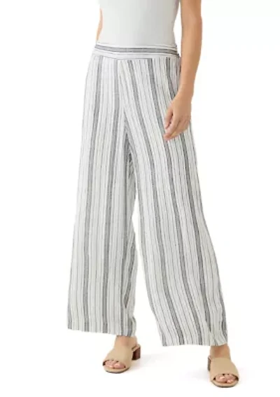 Women's Pull On Striped Trousers